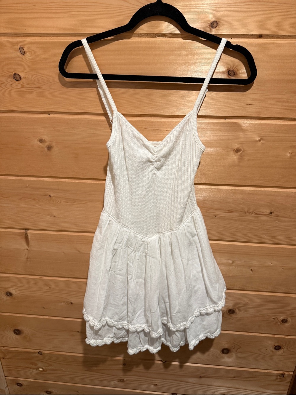Arie White Ruffle Dress - Picture 3 of 6